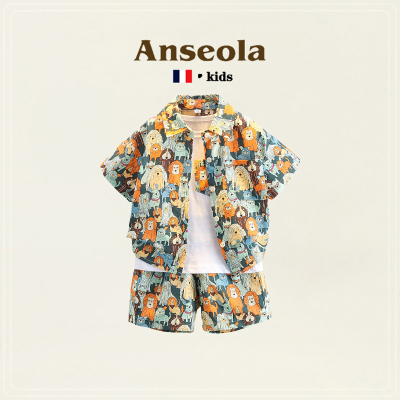 ANSEOLA男童夏季短袖套装