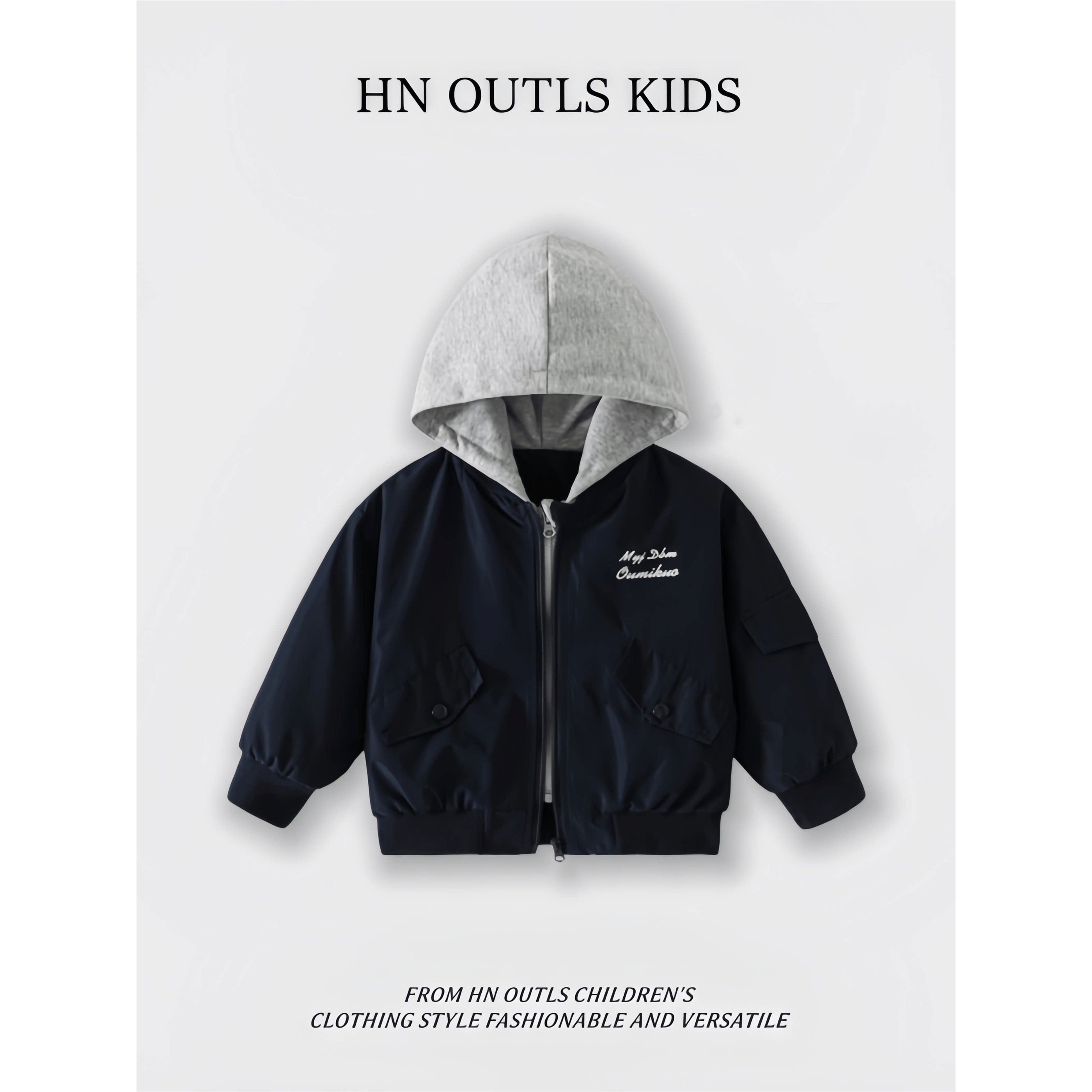 HNOUTLS儿童棒球服外套