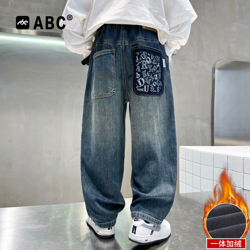 ABC男童春秋牛仔裤儿童新