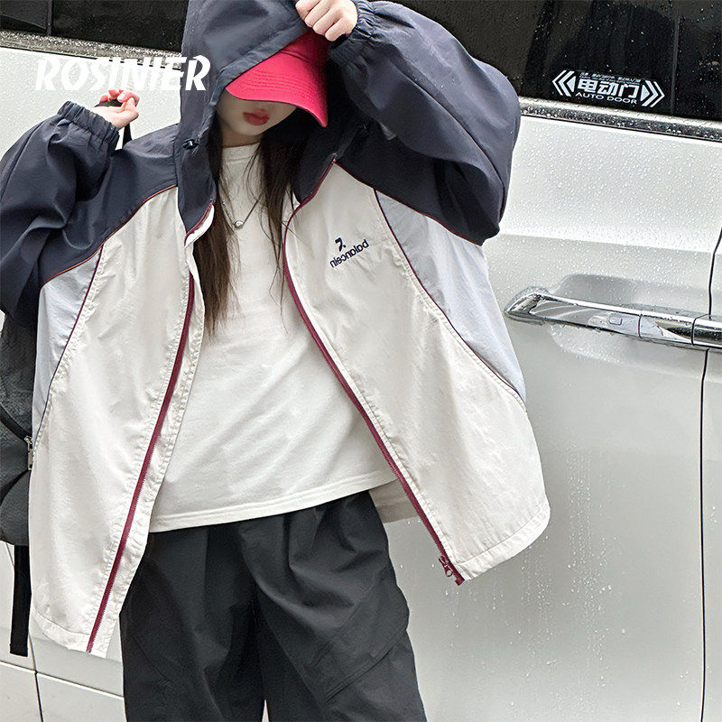 韩国ROSINIER女童外套2026新款中大童春季女孩春装儿童早春夹克