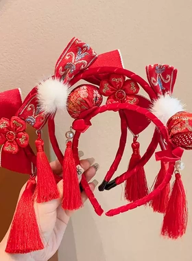 新款女宝宝周岁抓周蝴蝶结花朵