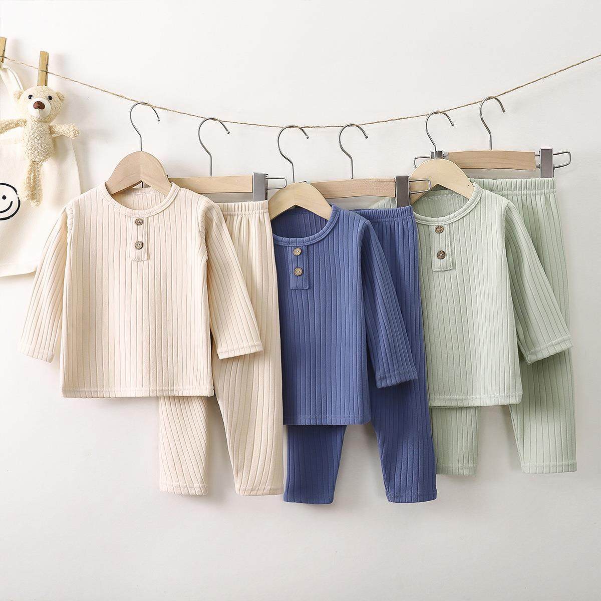 儿童内衣套装秋季韩版衣服新款男童德绒宝宝秋衣秋裤家居服童装