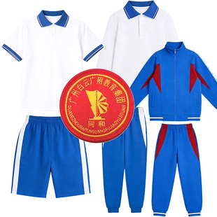 白云广附同和短袖校服短裤夏季广大附中校服短袖裤子黄埔金悦附小