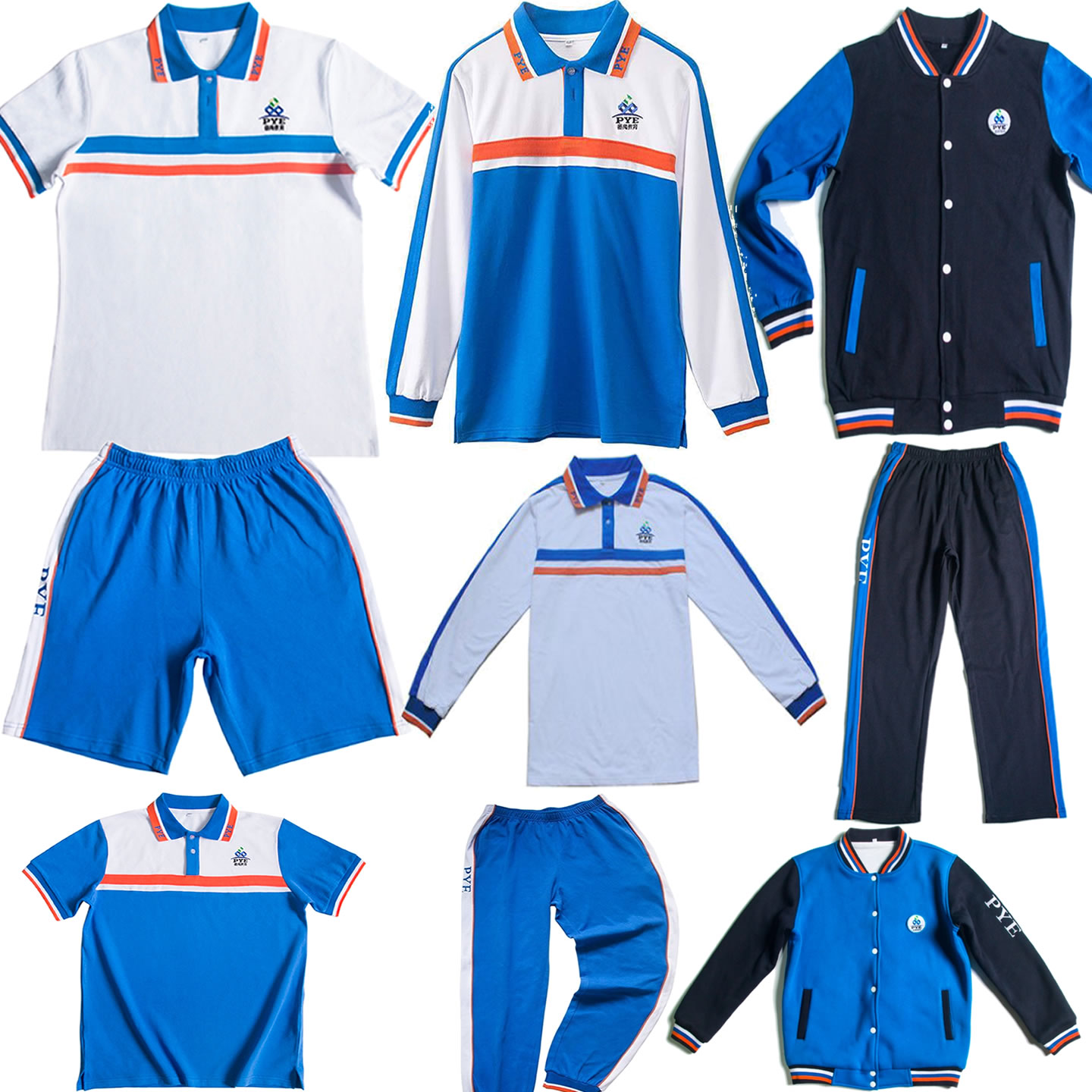 番禺初中校服番禺区加厚加绒冬装男女生校服新款短袖T恤短裤长裤