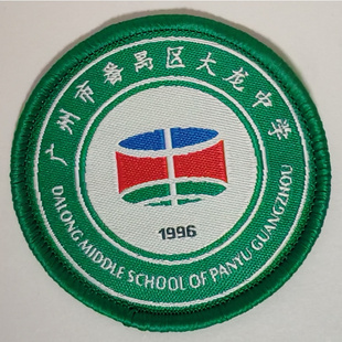 广州市番禺区大龙中学校服校徽徽章610