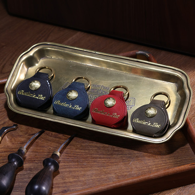 意大利植鞣革门禁卡airtag套