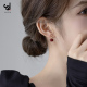 红色耳环2025新款 高级感小众设计气质大气秋冬耳坠耳饰耳钉女 爆款