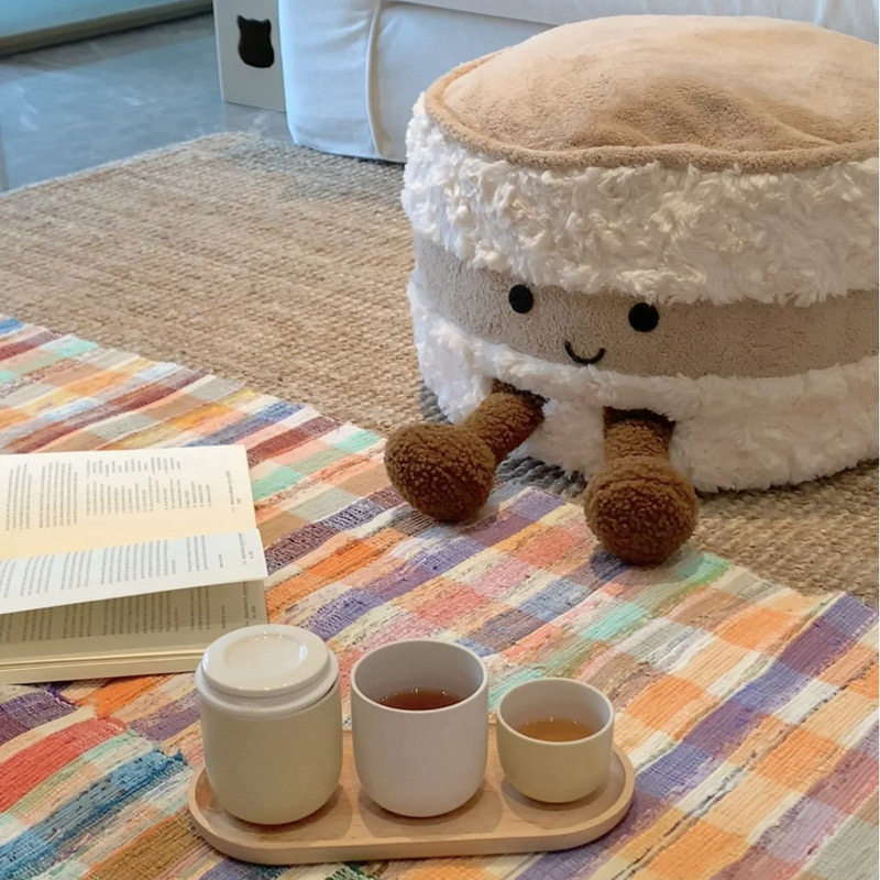 可爱面包坐墩客厅榻榻米蒲团可拆洗脚凳换鞋凳亲子民宿装饰凳子,居家布艺,椅垫,淘宝优惠券,粉丝福利购,淘宝优惠卷