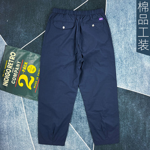 裤 厚宽松锥形休闲裤 男阔腿紫标cityboy日系潮 子速干chino裤 紫标裤