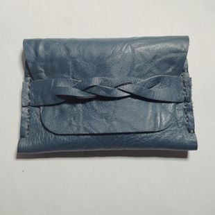 复古驾照包男卡包女零钱包头层牛皮透染做旧软迷你手包纯手工缝制