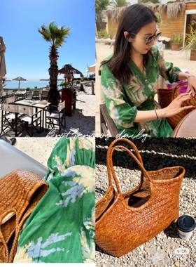 商场同款bash荷叶边绿色印花连衣裙钟楚曦同款长裙parela1H24PARE