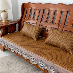 夏季老式凉席垫加厚防滑木制实木沙发座垫三人位红木沙发垫海绵垫