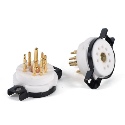 参考CMC 9P 镀真金小九脚陶瓷管座12AX7/12AU7/6922音响配件