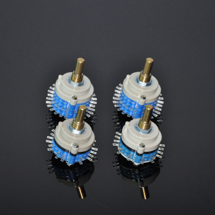 档位音频切换开关器 2×6档12档23档24档密封式 旋转波段开关Kxm