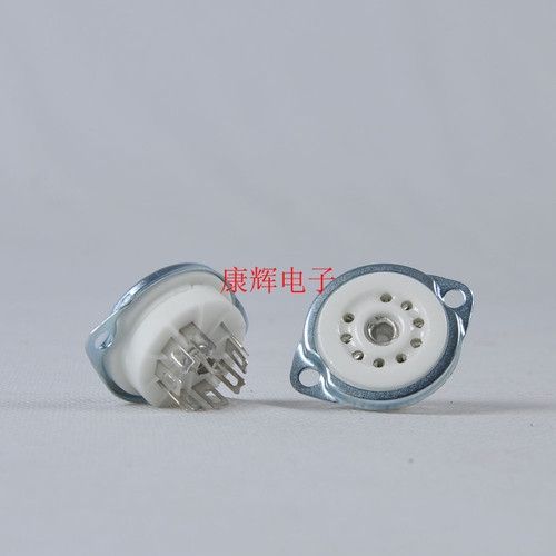 此款   GZC9-F小九脚电子管管座可用于6n1 6n3 ECC81 ECC82 ECC83
