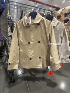 开市客新品WEATHERPROOF女士休闲百搭风衣外套