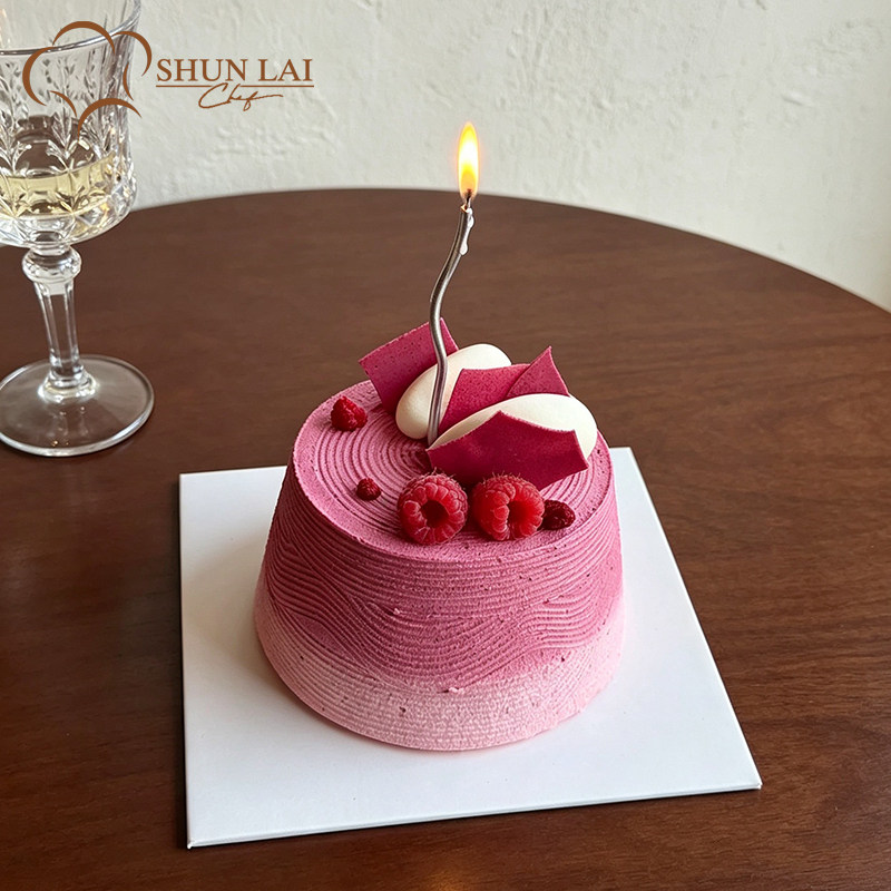网红女神树莓动物奶油蛋糕生日蛋糕奶油水果蛋糕广州佛山同城配送