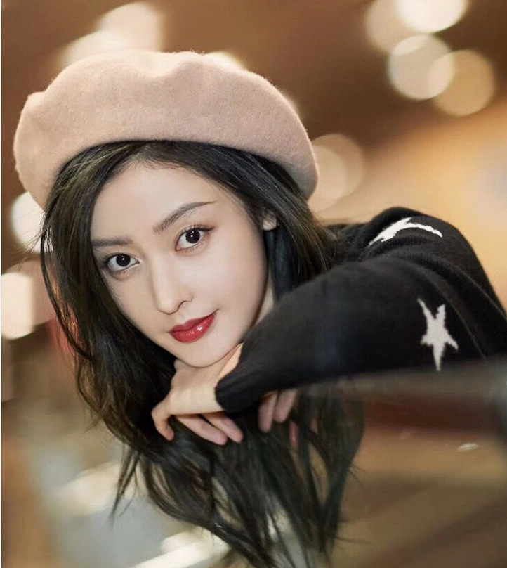 秋冬羊毛贝雷帽女毛呢加大码帽子