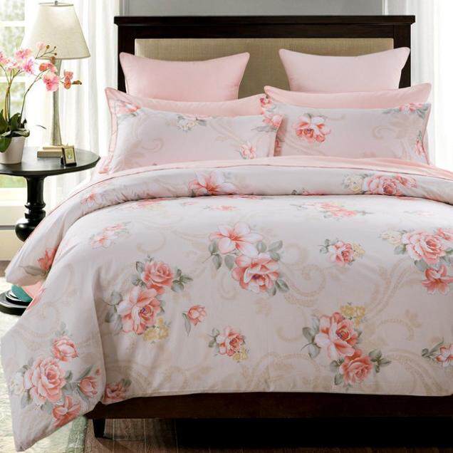 被套 60支400A类印花纯棉贡缎AB版单双人罩248*248机洗可定制床品