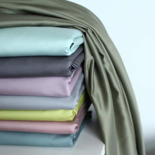 140支1600密厚机洗长绒纯色全棉贡缎被罩枕套床单笠可定制大尺寸