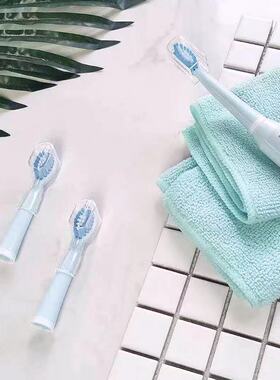 适配朗利洁L1/L2 电动牙刷儿童luzi/绿姿RM3-1替换牙刷头宽头软毛