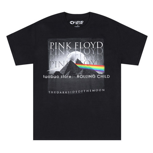 正版PinkFloyd摇滚T恤现行版
