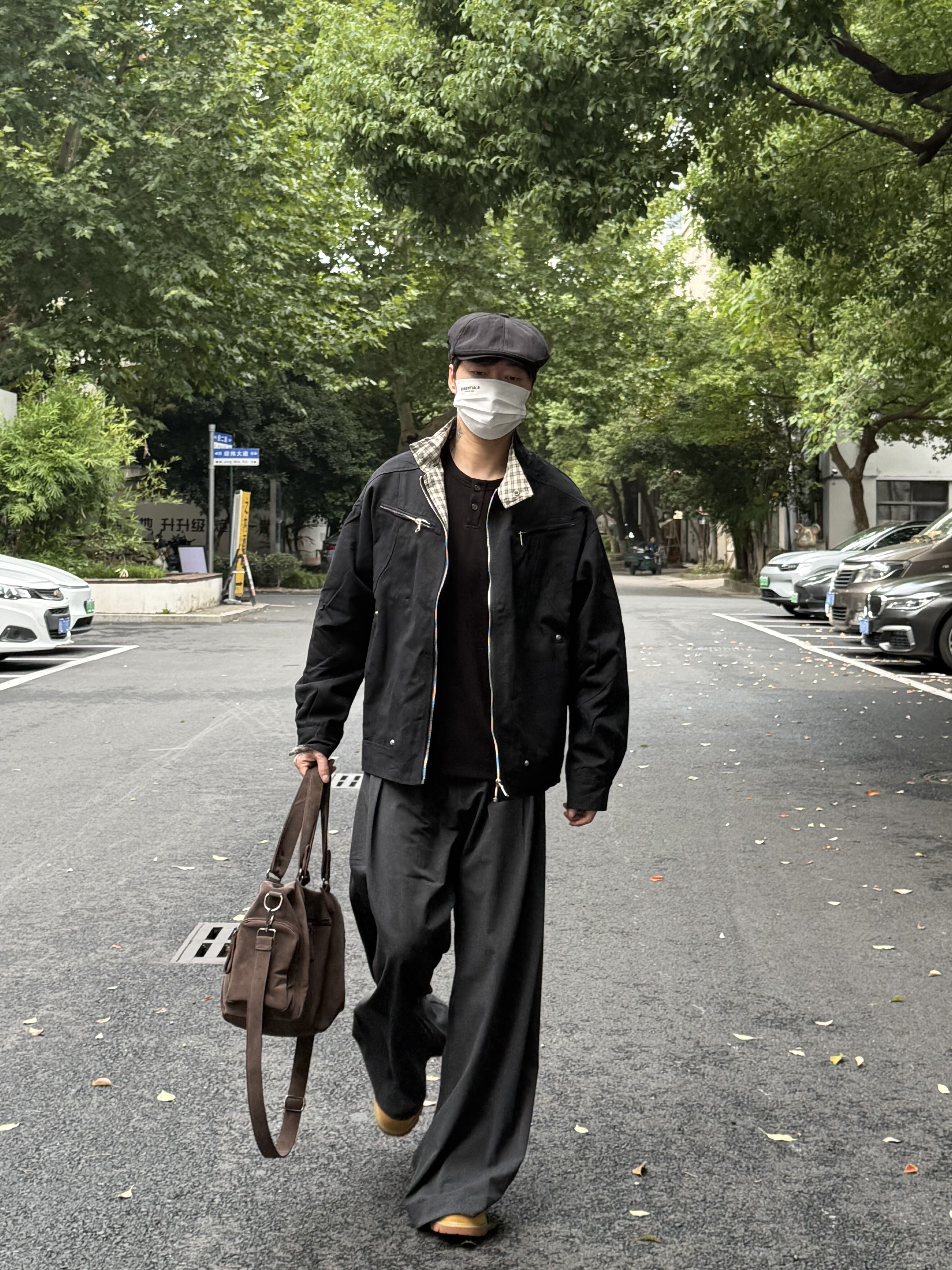 05PSYT美式复古哈灵顿帆布立领夹克男秋冬季痞帅cleanfit立领外套