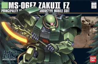 男孩儿童玩具礼物 高达 HG HGUC MS-06FZ Zaku II FZ 扎古II 万代