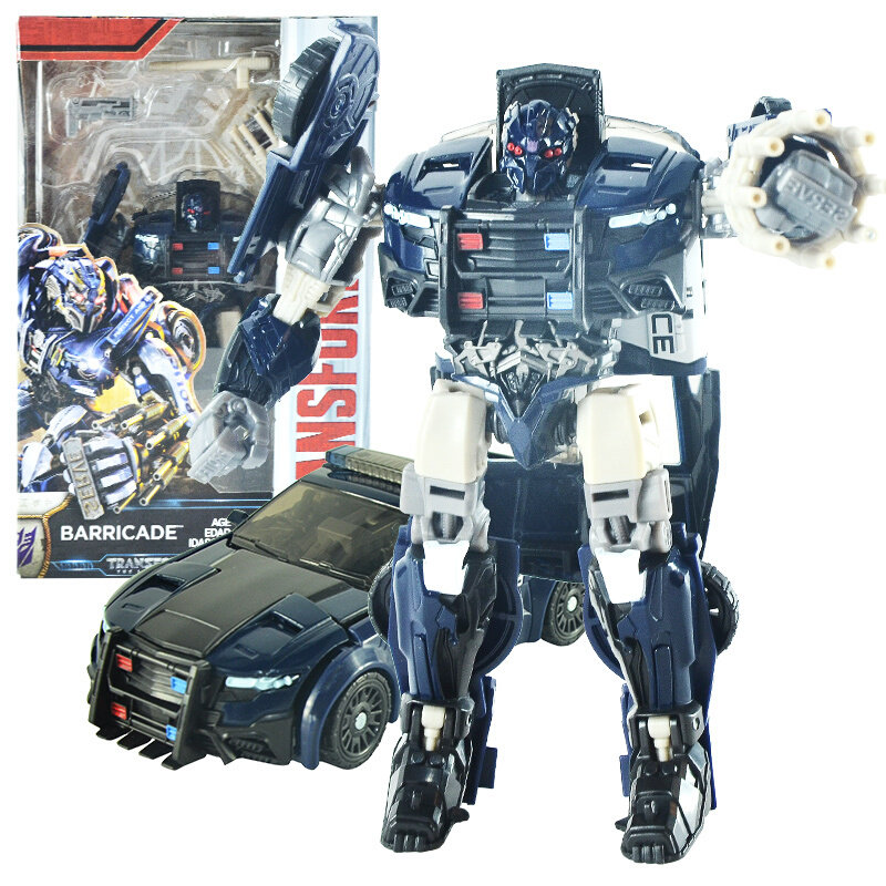 男孩儿童礼物玩具 变形金刚5 最后的骑士 d级 加强级 路障 警车