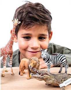 男孩儿童礼物 思乐恐龙 仿真动物北极熊斑马树袋熊蜥蜴霸王龙野马