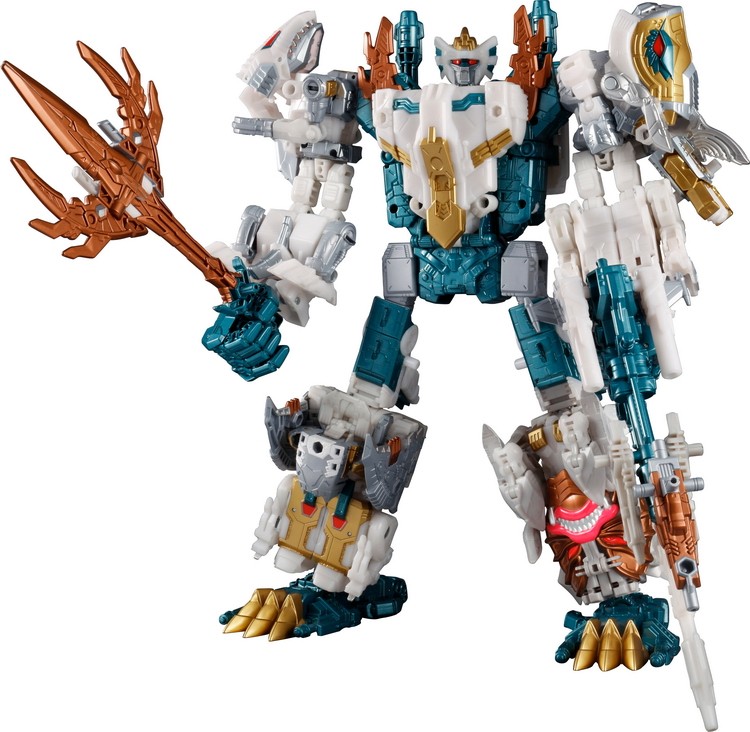 男孩儿童玩具礼物 变形金刚 世代精选 尼普顿大神 白色海底狂魔