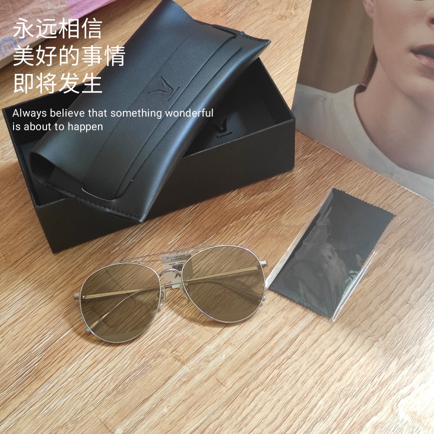 特价优惠全新正品V牌大框全框金属女士太阳眼镜 重量:24克