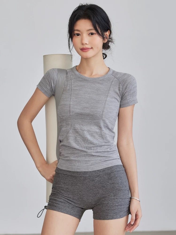 洋白菜夏季速干运动新款短袖跑步T恤女紧身瑜伽服上衣普拉提健身,运动服/休闲服装,健身衣,淘宝优惠券,粉丝福利购,淘宝优惠卷