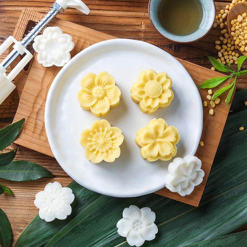 绿豆糕模具家用30克手压式