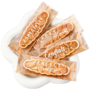 糯米船包装袋饼壳包装坚果饼干焦糖杏仁酥礼盒包装盒大号机封袋子