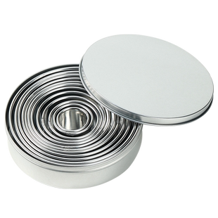 圆形切模慕斯圈蛋糕不锈钢烘焙模具方形加高4寸6寸家用小切圆工具