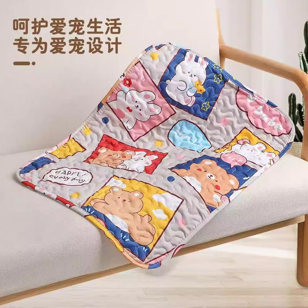 四季宠物地垫狗狗垫子睡觉用猫咪睡垫夏天凉席狗窝笼子垫板用品