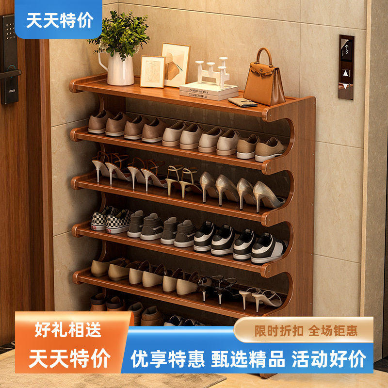 多功能螺丝固定多层鞋架家用玄关免打孔简易收纳置物架运动鞋高跟