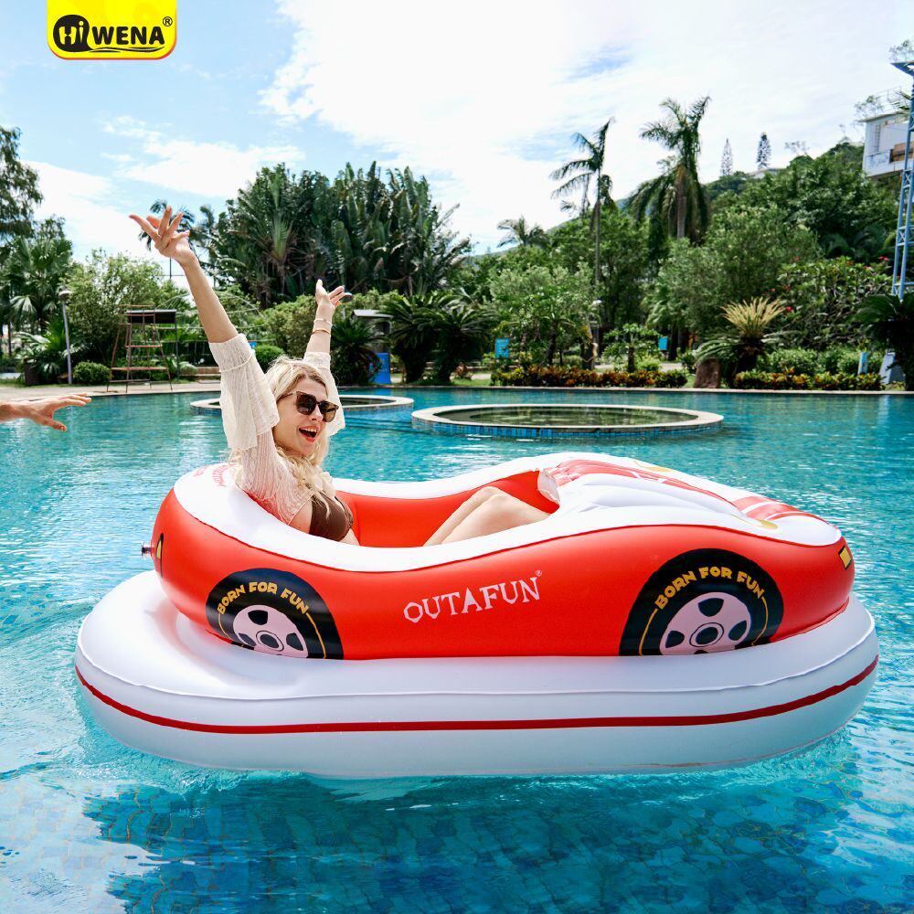 充气游泳池玩具水上碰碰车跑车电动推进器加厚大浮力室内海洋球池