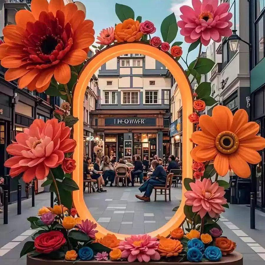 2026新款巨型花美陈装置网红打卡点商场美陈装拍照饰打卡布置定制,商业/办公家具,商用休闲沙发,淘宝优惠券,粉丝福利购,淘宝优惠卷