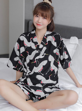 汗蒸服女款亚麻国风高档开衫情侣家居服男大码定制儿童洗浴桑拿服