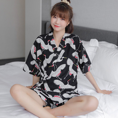 汗蒸服亚麻国风高档开衫儿童浴服