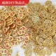 古法沙金新年配饰福字招财纳福钱转运吊坠DIY保色串手链项链配件