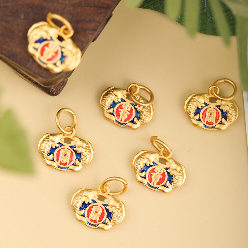 合金精致沙金吊坠中式潮富贵锦鲤