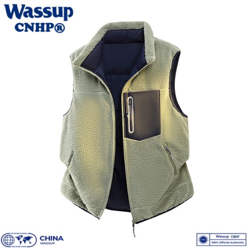 冬季宽松两面穿情侣保暖羽绒马甲