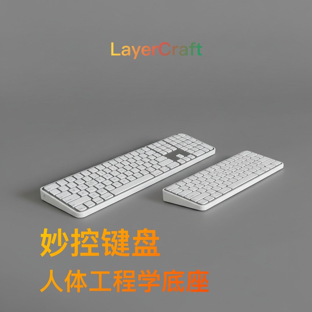 妙控键盘底座imac键盘增高支架改善手腕不适全包围人体工程学套件