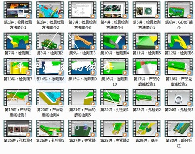 检具设计教程视频基础教程汽车模检具设计ProE/UG自学课程