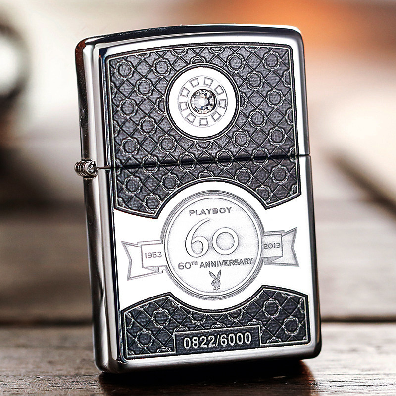 正品zippo13年老机28735花花公子60周年纪念纪念6000施华洛水晶