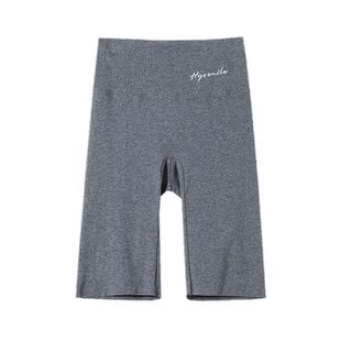 纯棉五分打底裤女外穿夏季薄款紧身弹力大码防走光高腰安全骑行裤