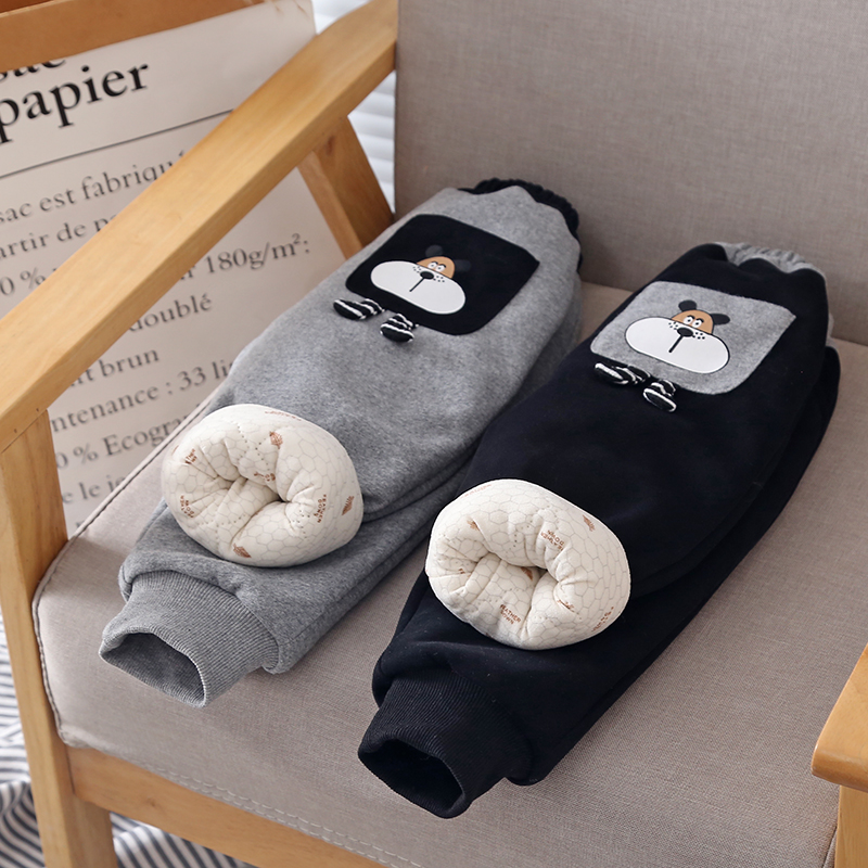 儿童棉裤一条过冬新款2025冬季保暖宝宝加绒加厚男童棉裤三层夹棉